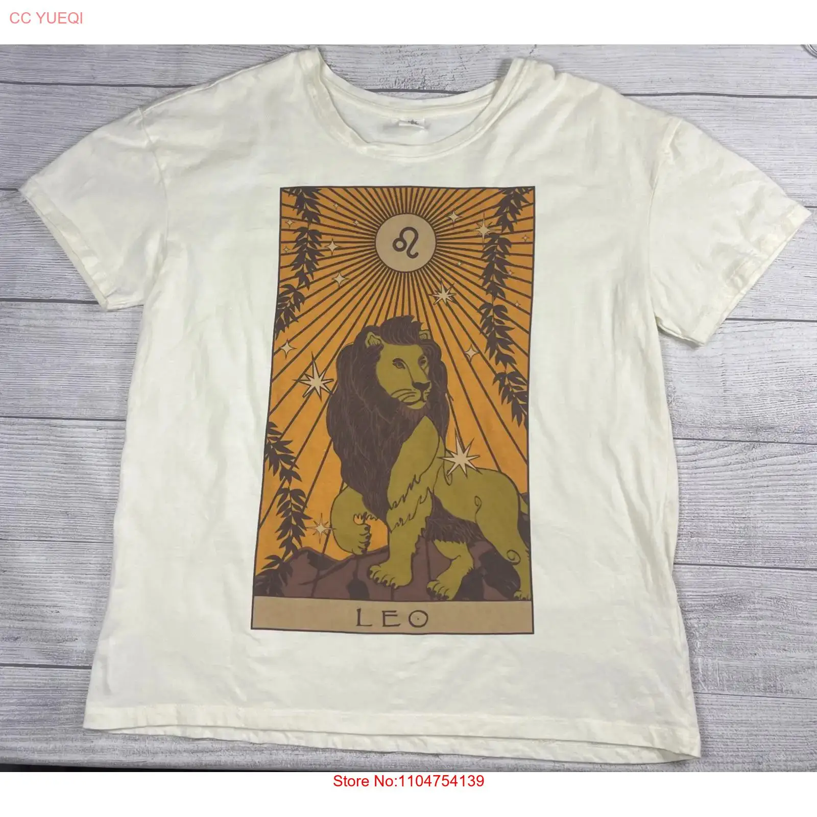 Streetwear Brand La - Vtg Y2K Zodiac Leo Lion T