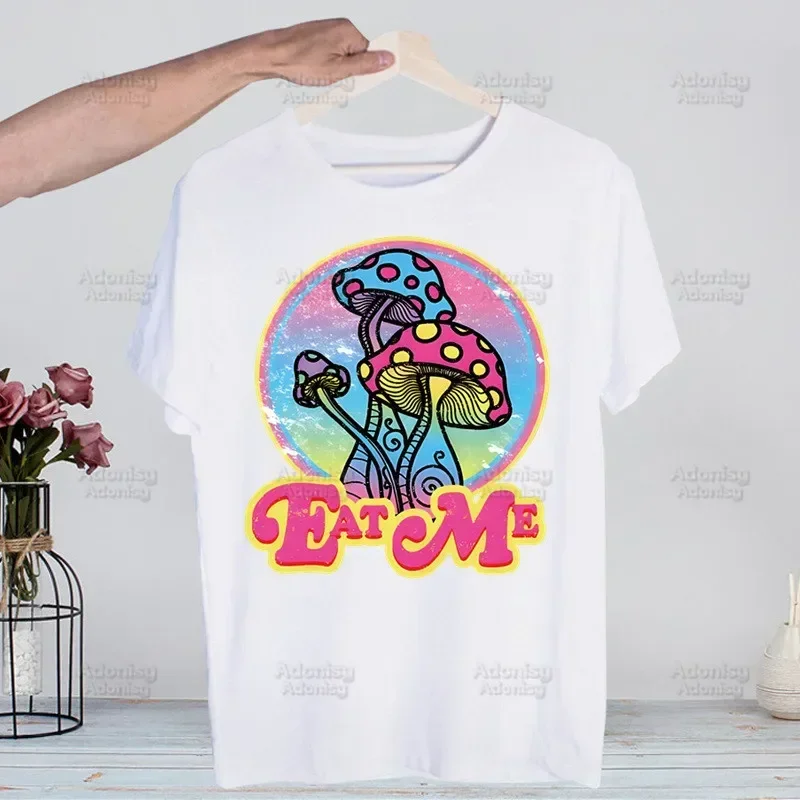 Streetwear Brand Aesthetic - 버섯 그래픽 미적 프린트 남성 브랜드