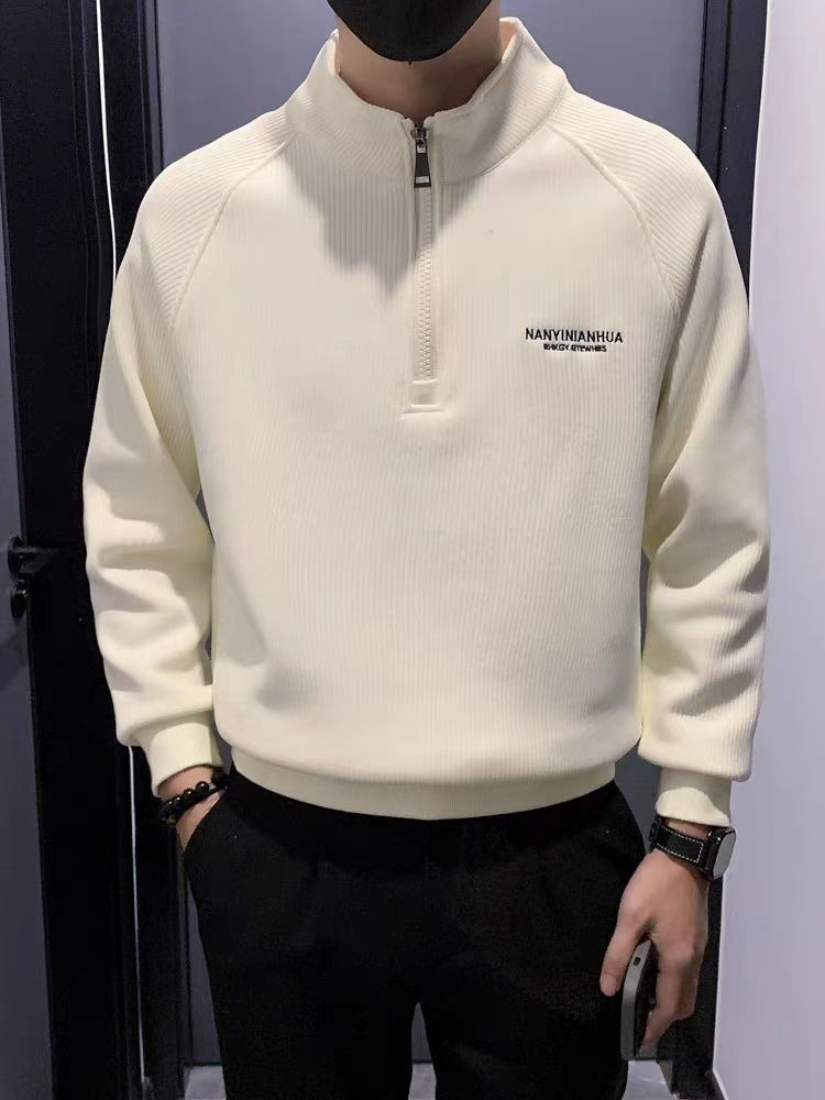 Streetwear Brand Aesthetic - 남성용 양털 안감 따뜻한 스웨트 셔츠
