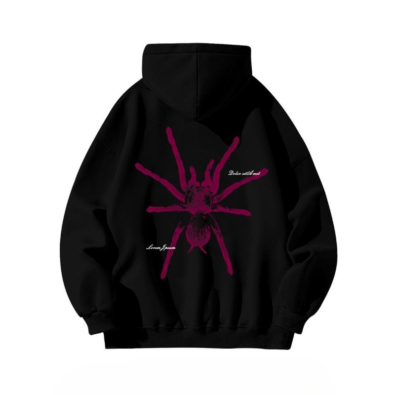 배기핏 맨 후디스 레저 스파이더 펑크 아메리칸 스타일  - Streetwear Brand Aesthetic 리뷰 및 가격