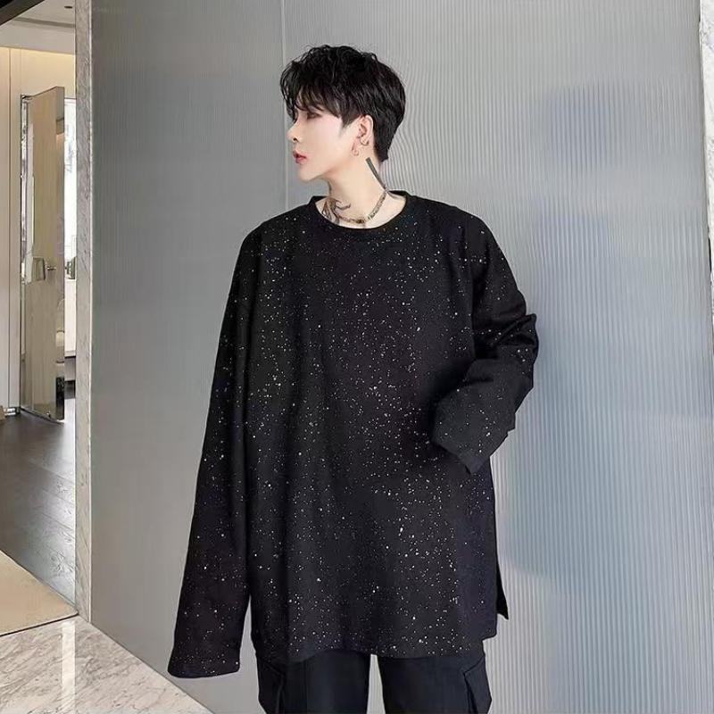 패션 블랙 배기 남성 풀오버 하이 브랜드 스웨트셔츠 9 - Streetwear Brand Aesthetic 리뷰 및 가격
