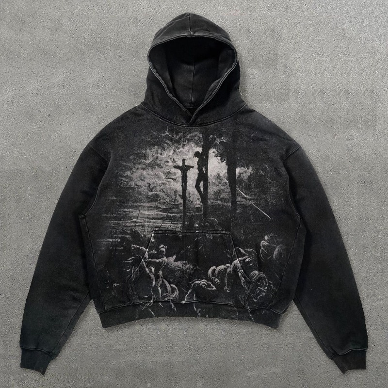 남성용 그래픽 스웨터 간단한 브랜드 없음 streetw - Streetwear Brand Aesthetic 리뷰 및 가격