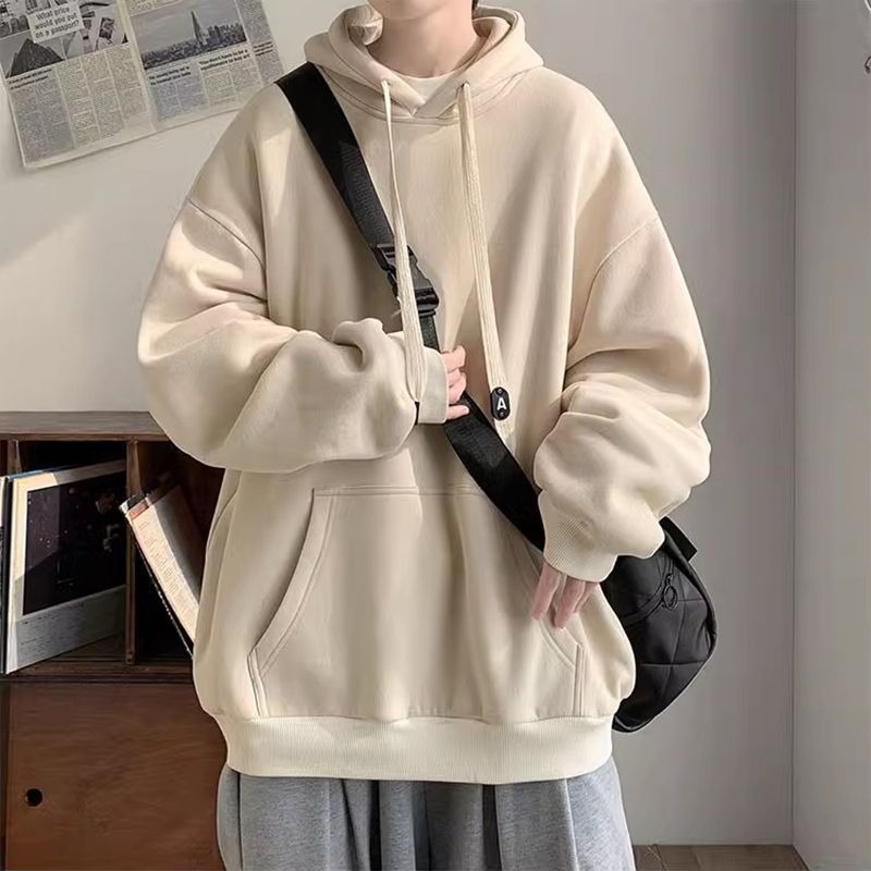 남성용 엑스트라 두꺼운 배기 플러스 사이즈 솔리드 스웨 - Streetwear Brand Aesthetic 리뷰 및 가격