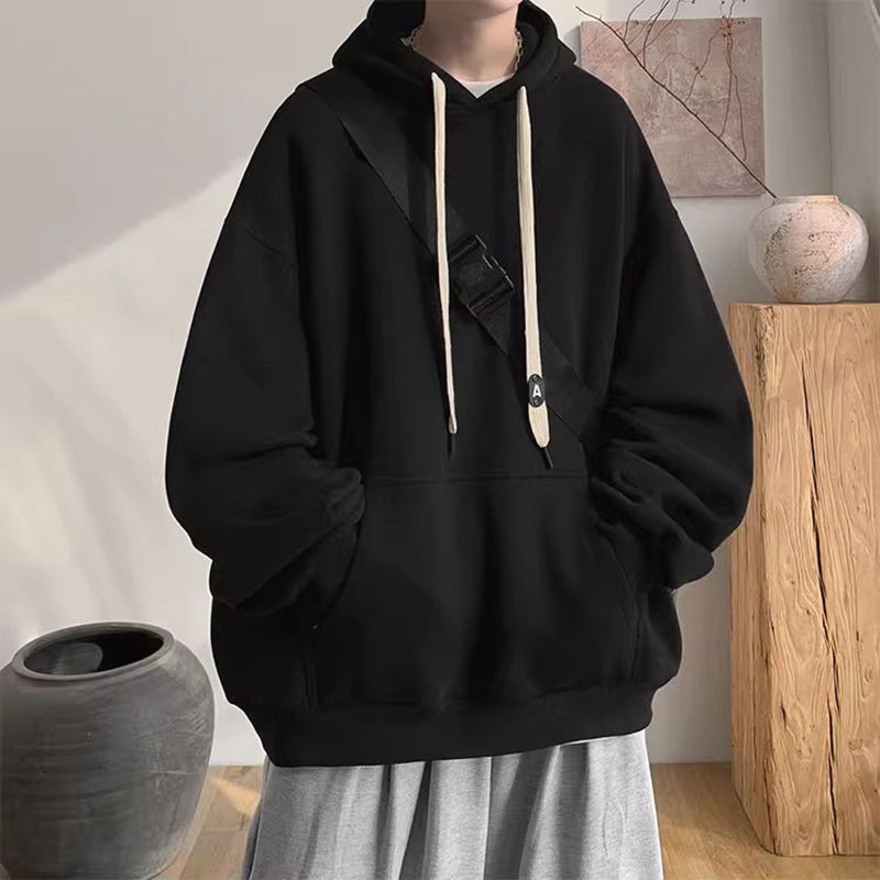 남성용 엑스트라 두꺼운 배기 플러스 사이즈 솔리드 스웨 - Streetwear Brand Aesthetic 리뷰 및 가격