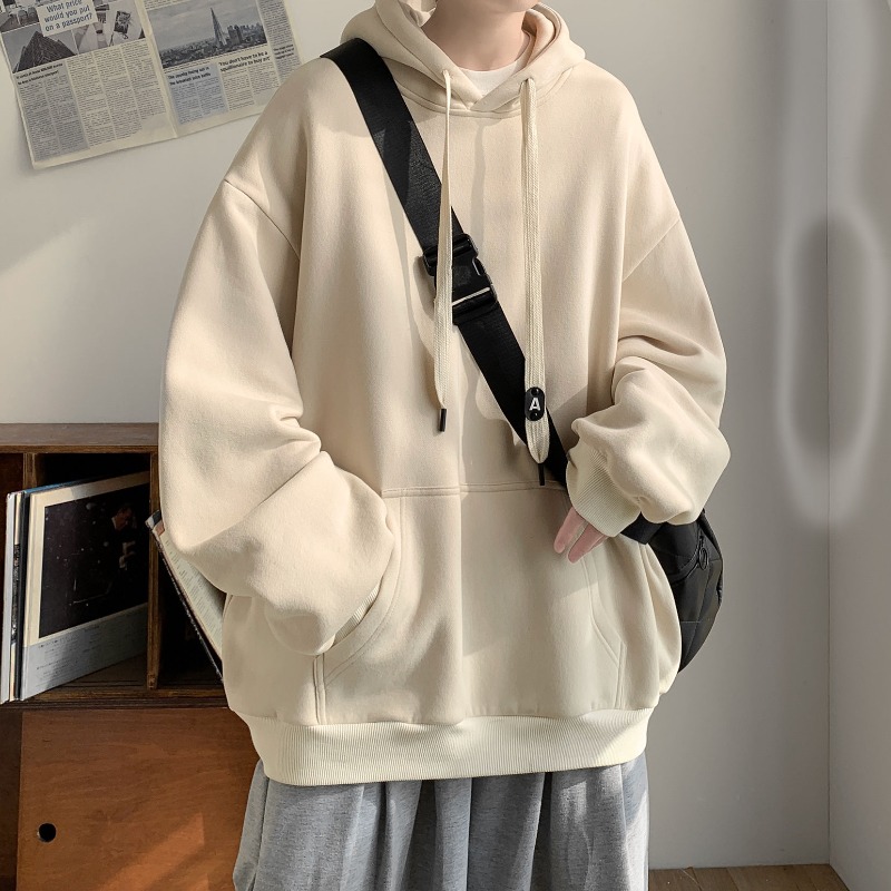 남성용 엑스트라 두꺼운 배기 플러스 사이즈 솔리드 스웨 - Streetwear Brand Aesthetic 리뷰 및 가격